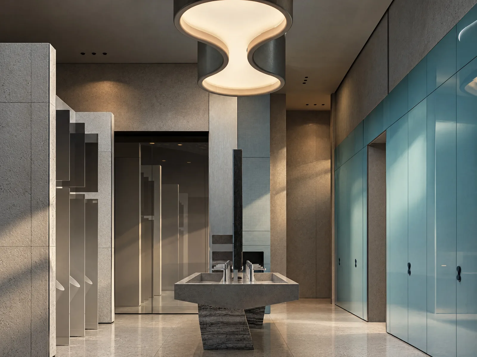 Exon Gym — Basin and showers