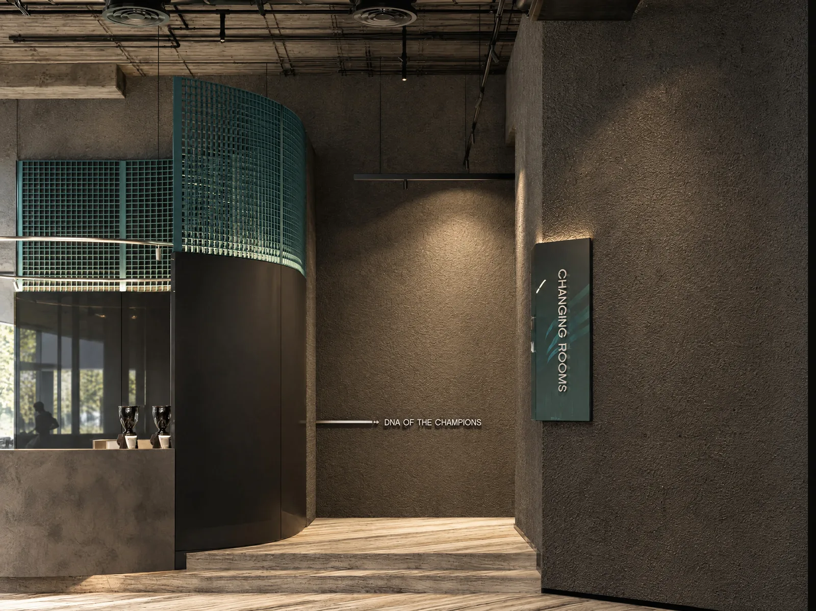 Exon Gym — Corridor to the training floor