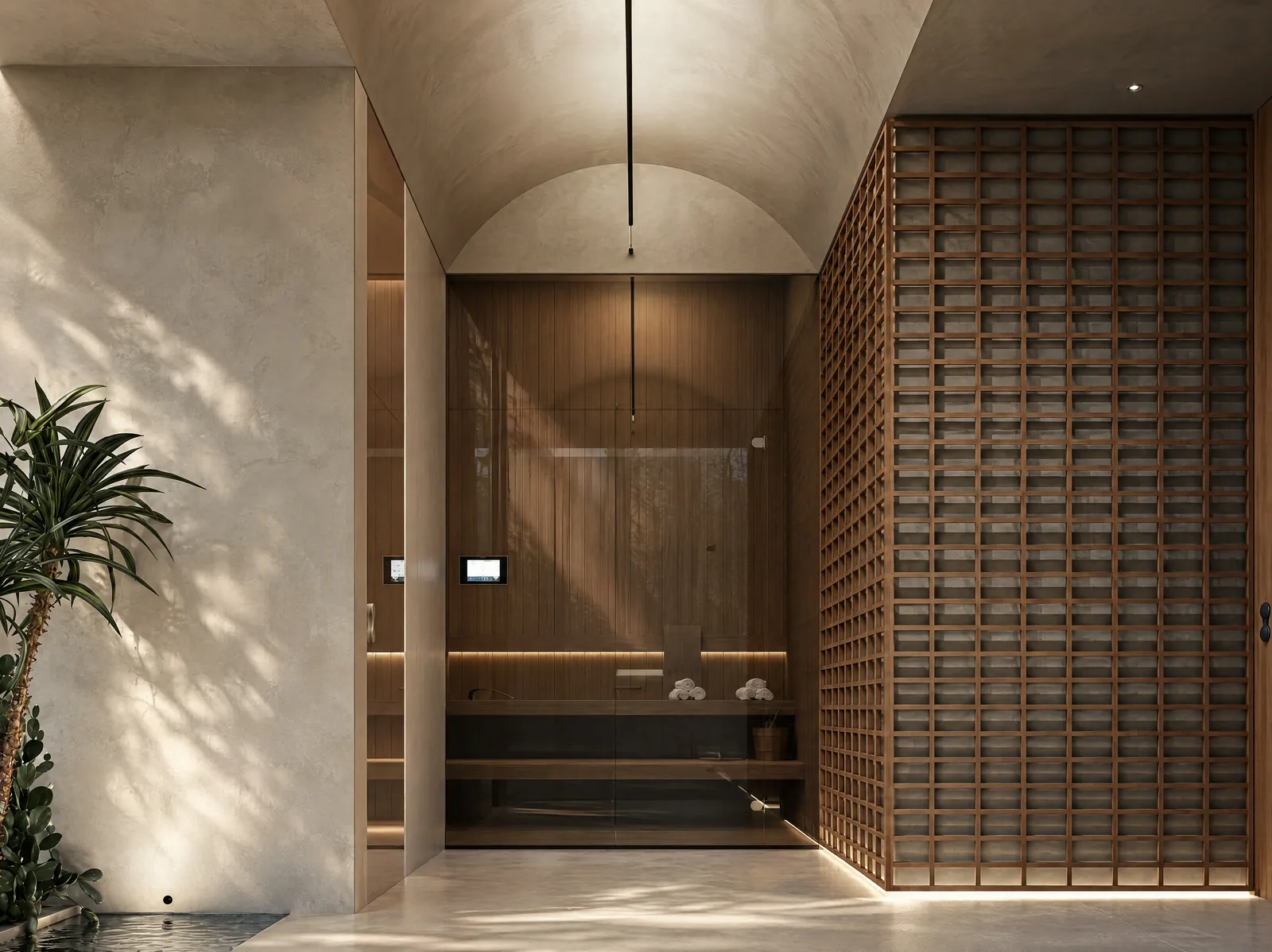 Exon Gym — Sauna entrance