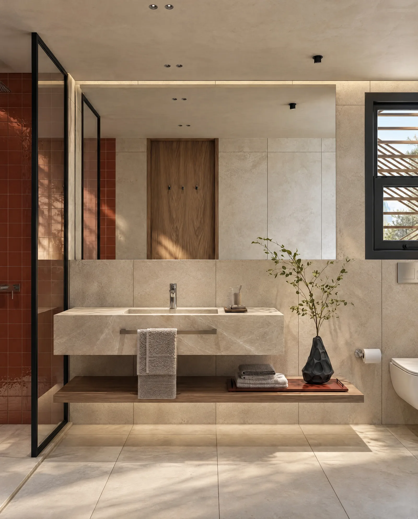 Playa Palms — Shared bathroom