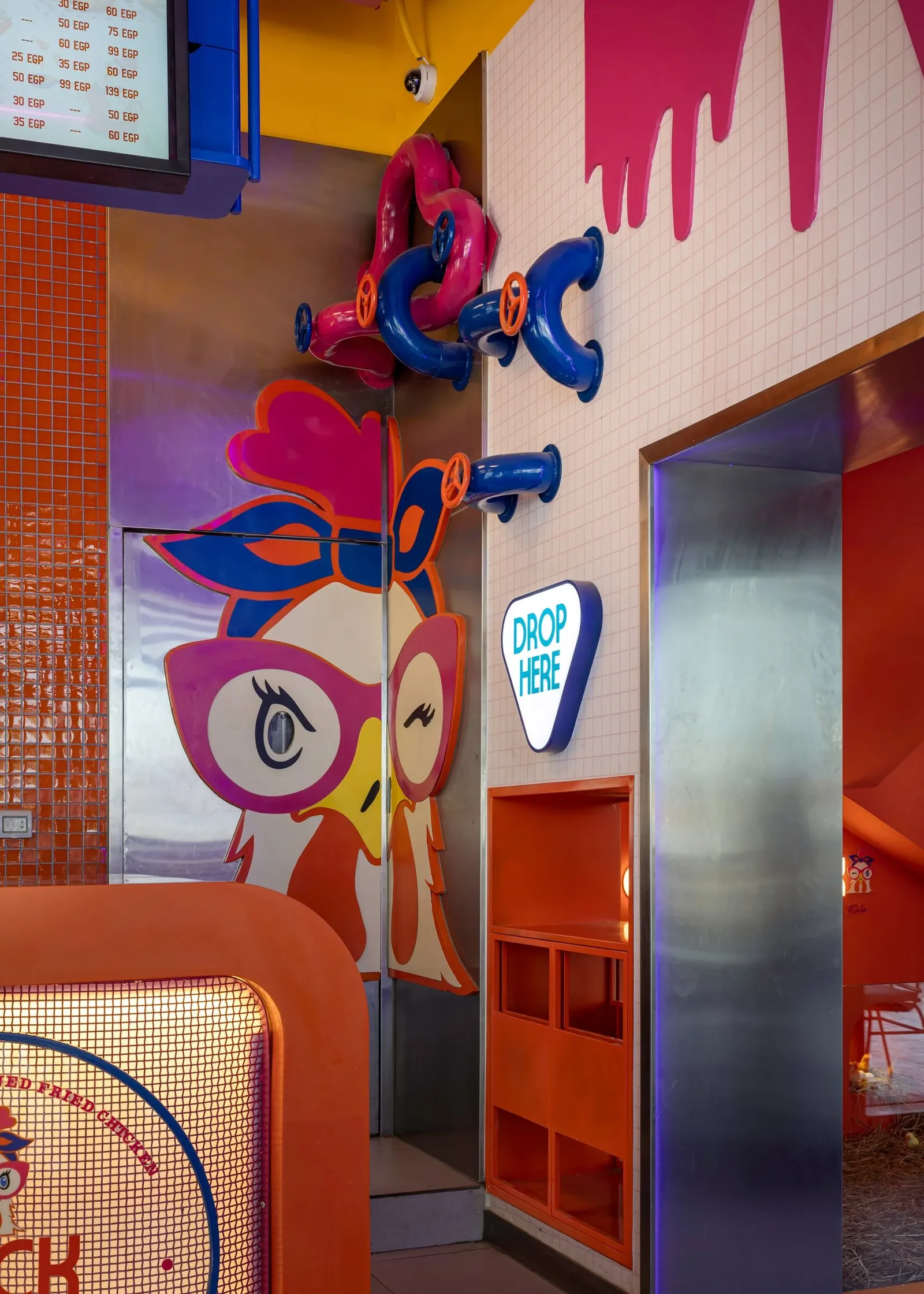 Chick Wink — Character graphic wall