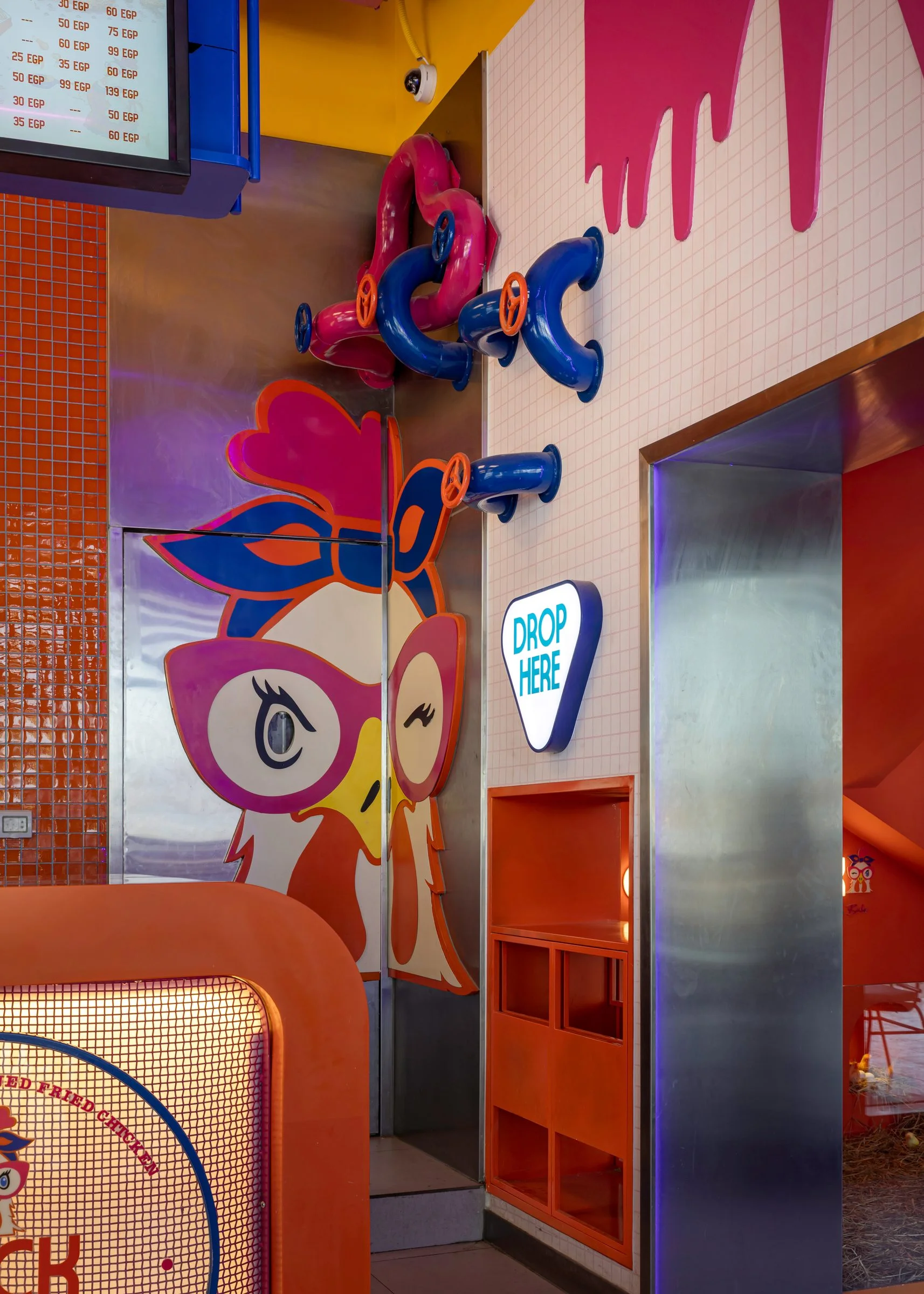 Chick Wink — Character graphic wall