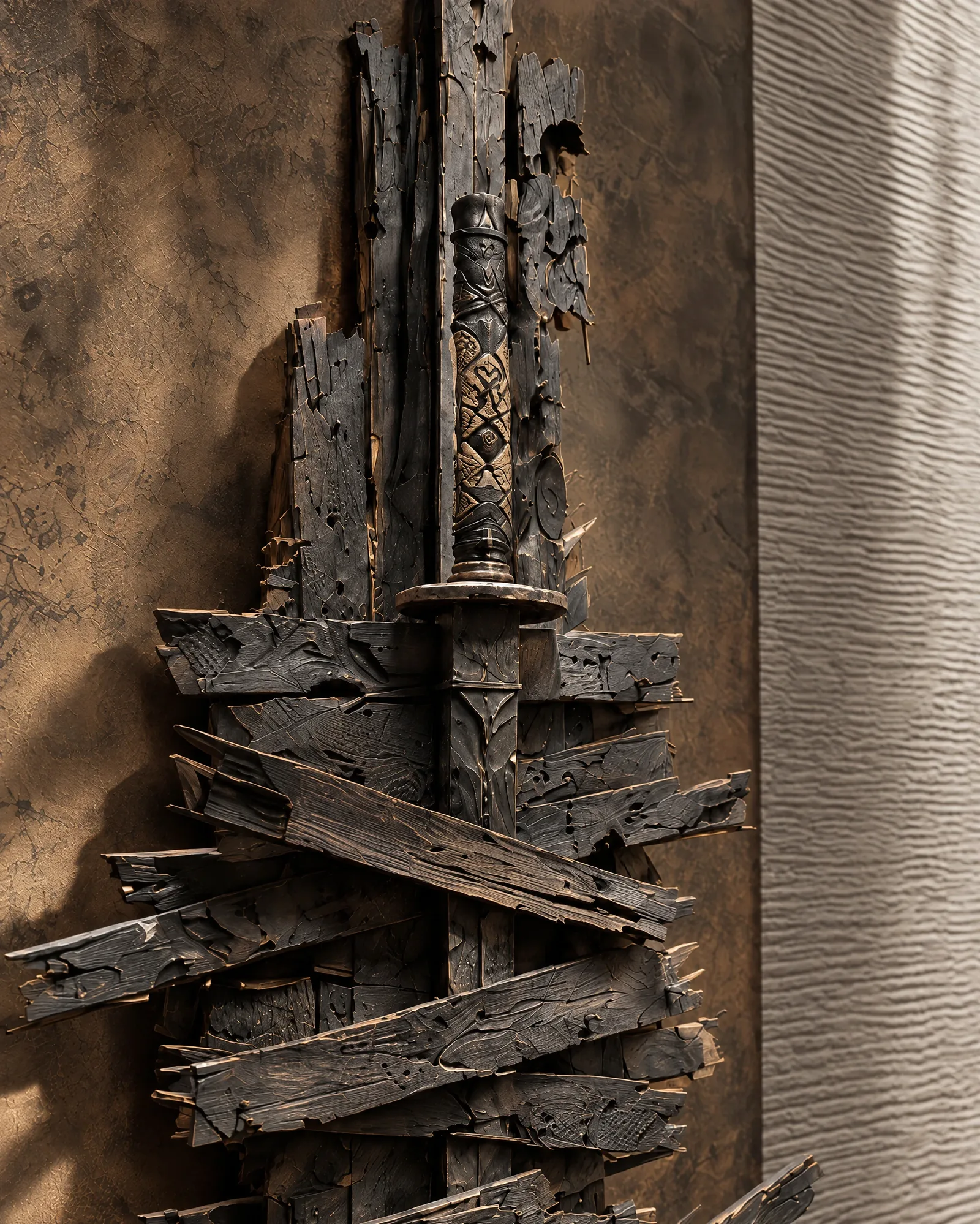 House of Tsuba — Reclaimed timber sculpture
