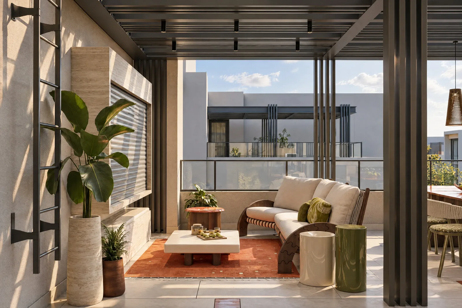 The Russet Pulse — Rooftop lounge