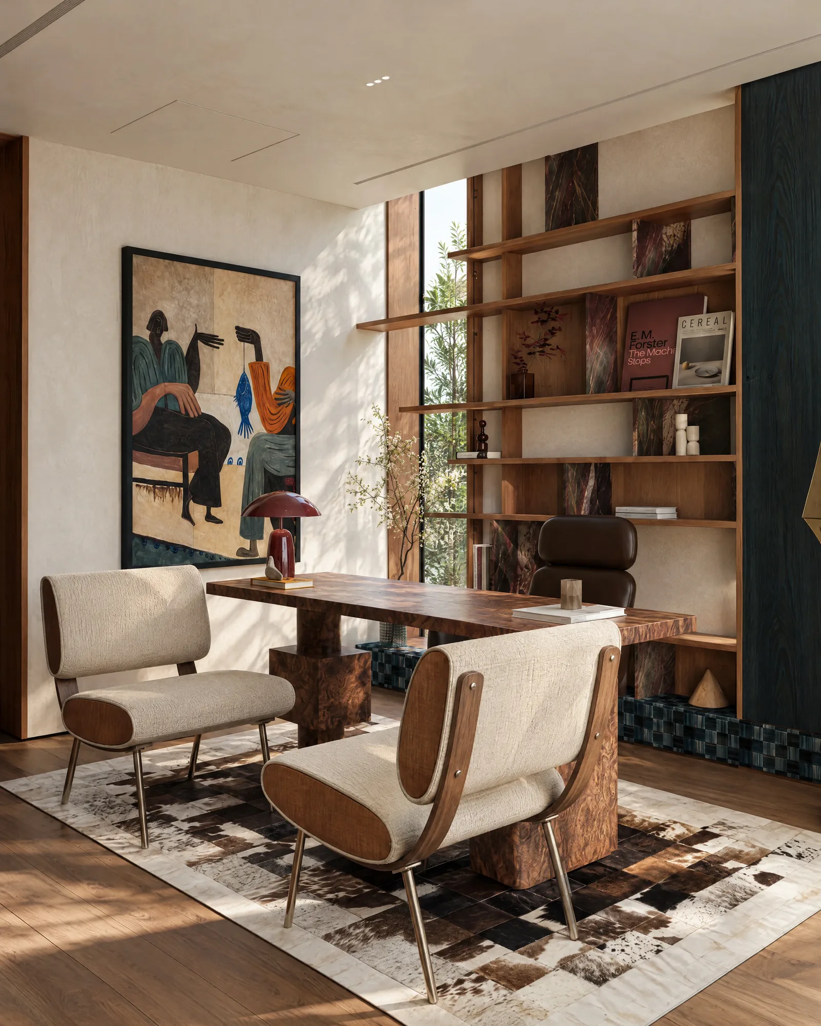 The Russet Pulse — Study lounge chairs