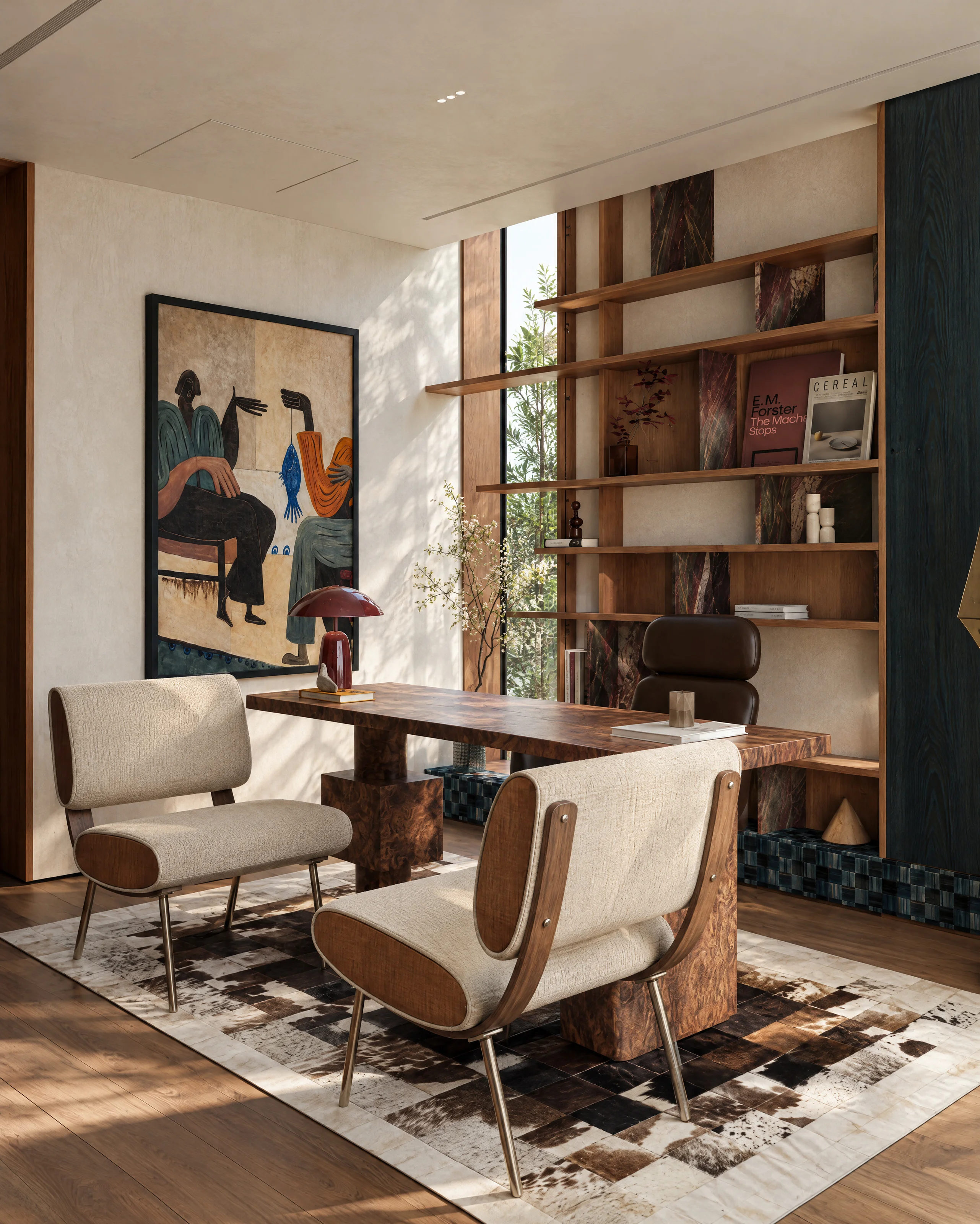 The Russet Pulse — Study lounge chairs
