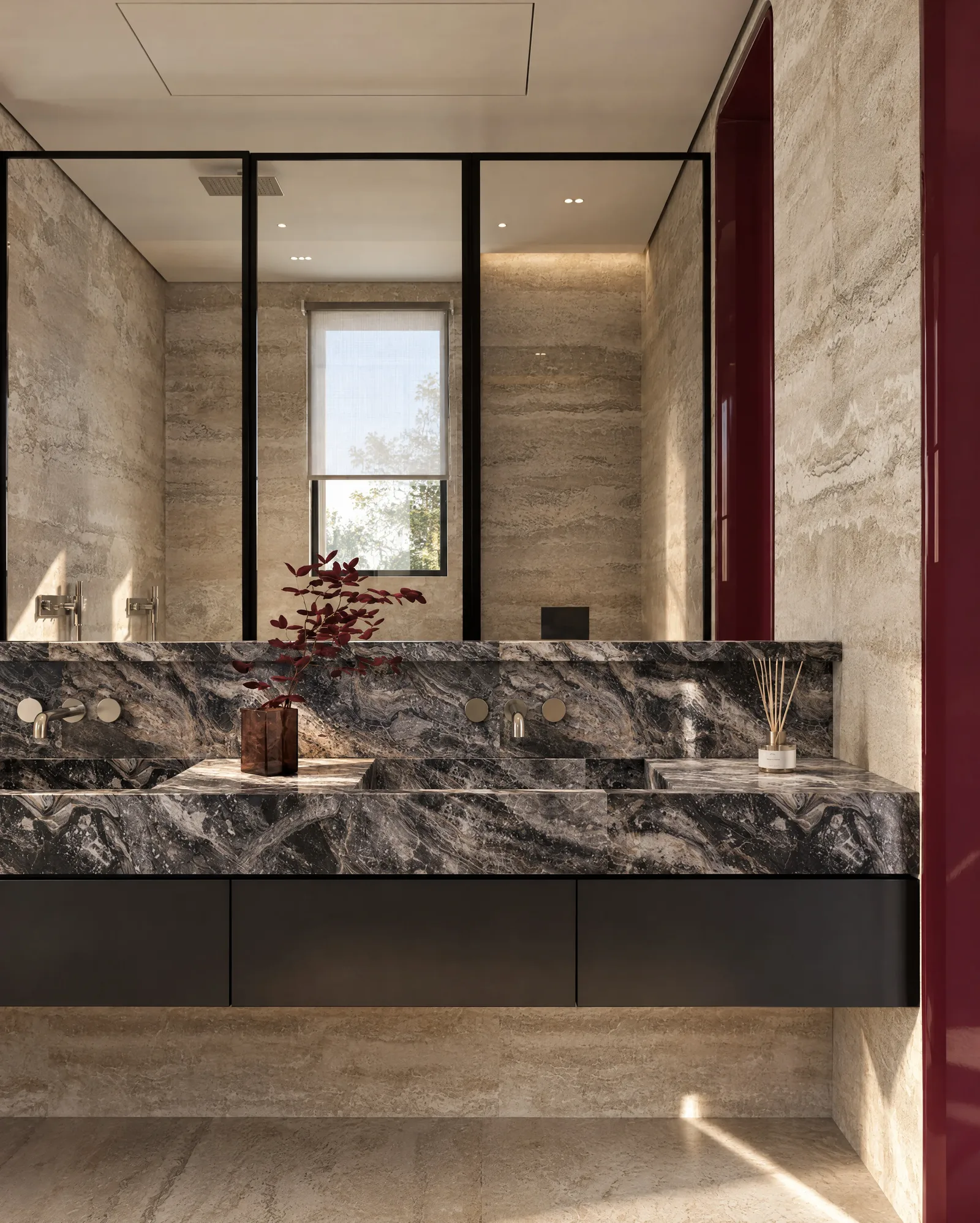 The Russet Pulse — Master bathroom vanity