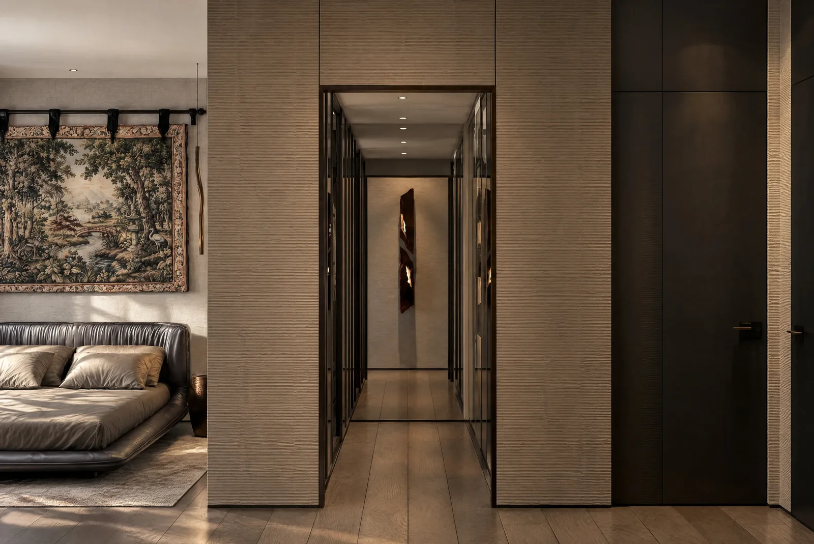 House of Tsuba — Third bedroom and corridor