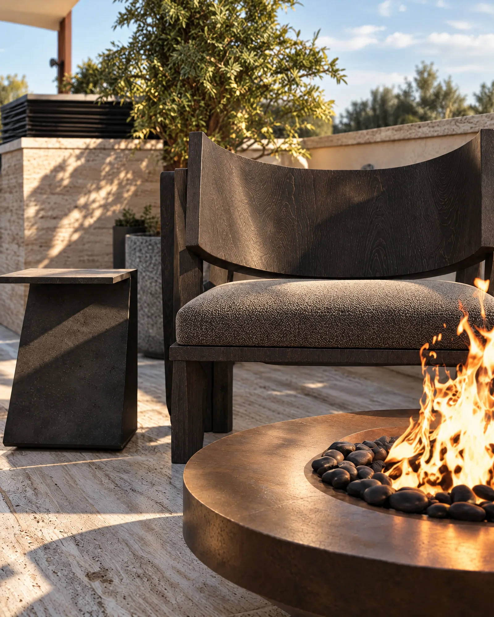 House of Tsuba — Fire pit seating